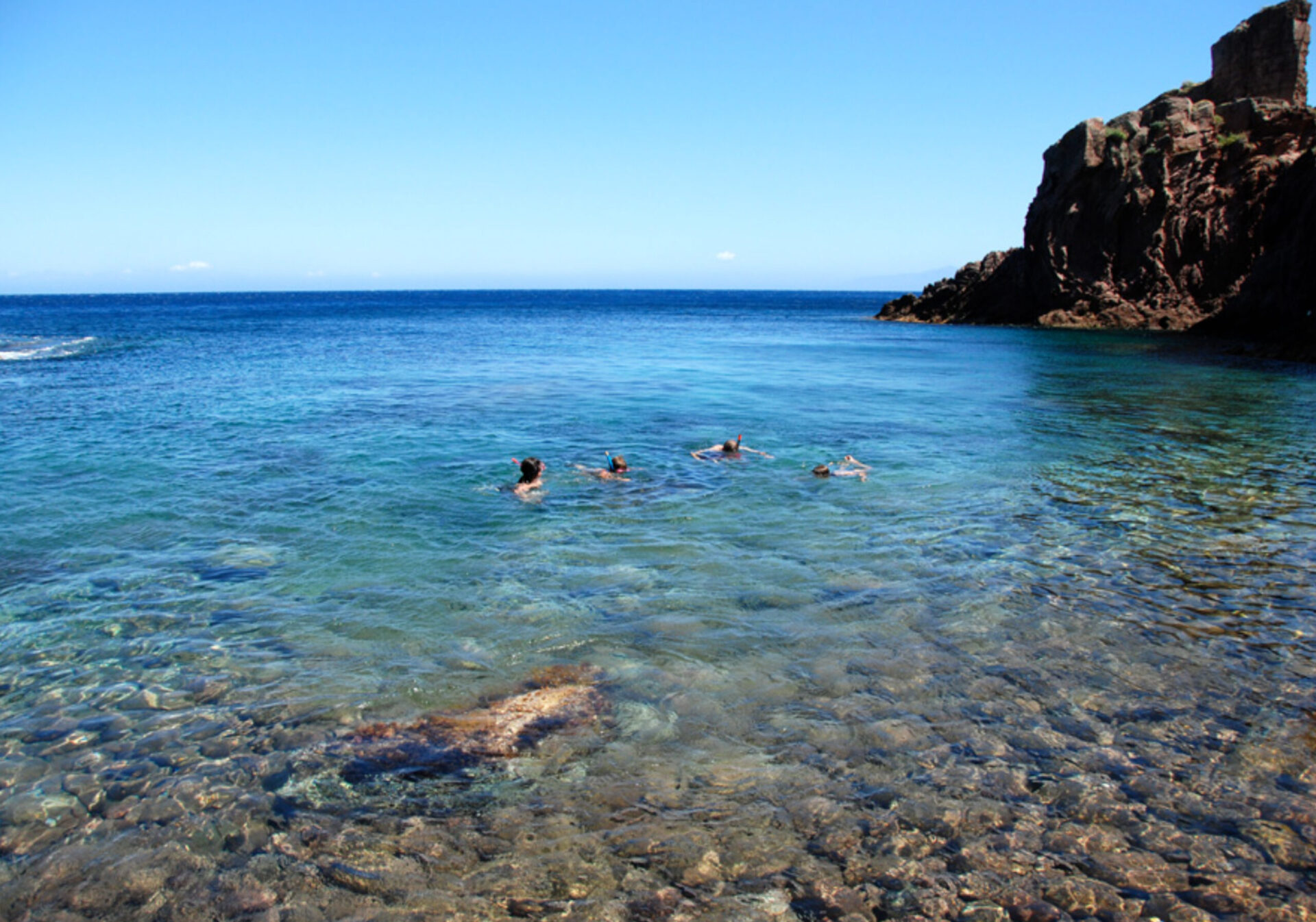 Beaches and coves of Capraia