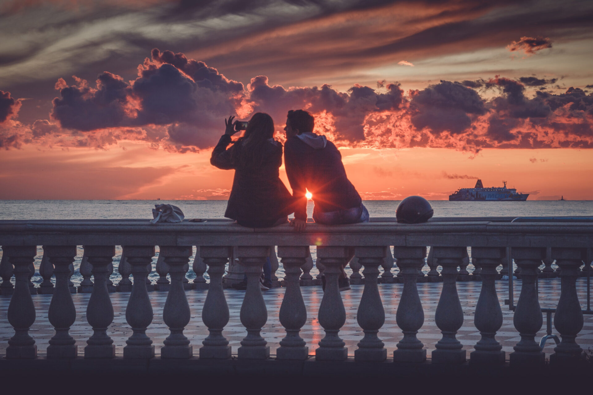 The seafront of Livorno