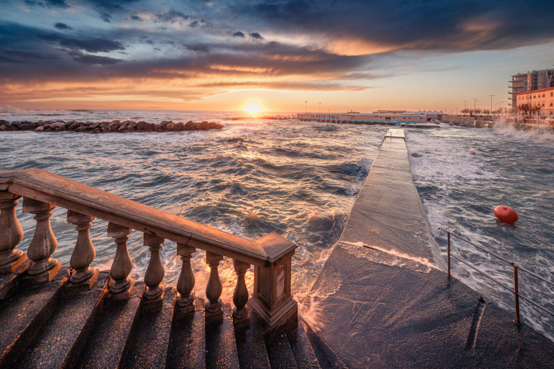 The seafront of Livorno